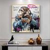 Modern Graffiti Art Animal Monkey Chimpanzees Glasses Posters and Prints Canvas Painting Wall Art Pictures for Living Room Decor