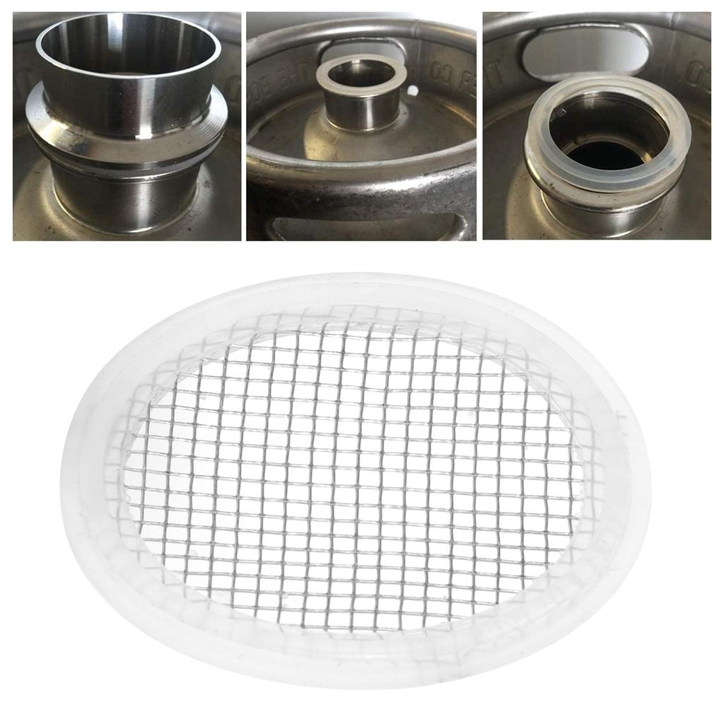 2in Stainless Steel Gasket Mesh Screen for Tri Clamp Connections Homebrew Distilling Carbon Filter