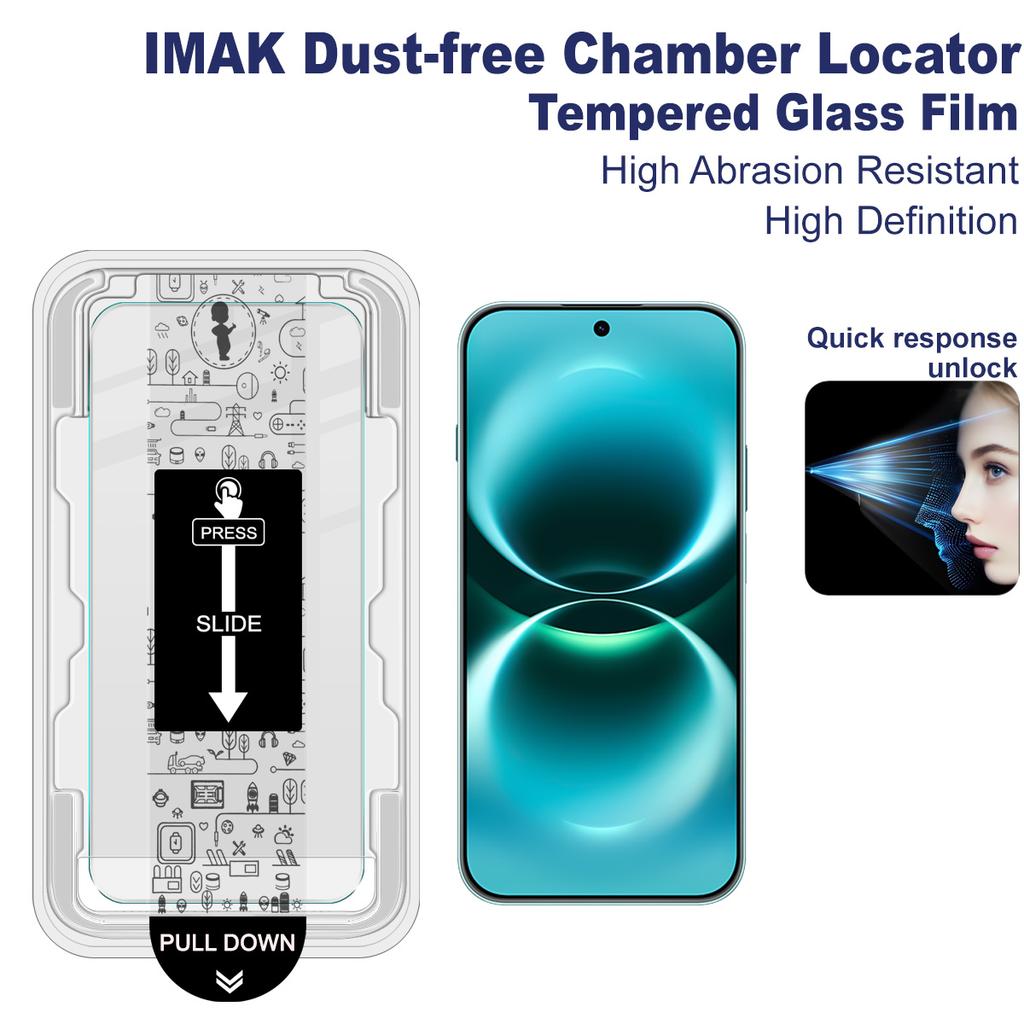 For Huawei Enjoy 90 Pro Max Plus Glass IMAK Dust-free Cabin H Series Tempered Glass Film
