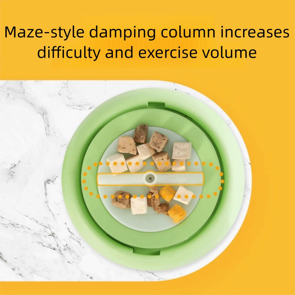 Transparent Window Pet Toy Feeder Foot-Press Rotating Puzzle Toy for Cats Cat Entertainment