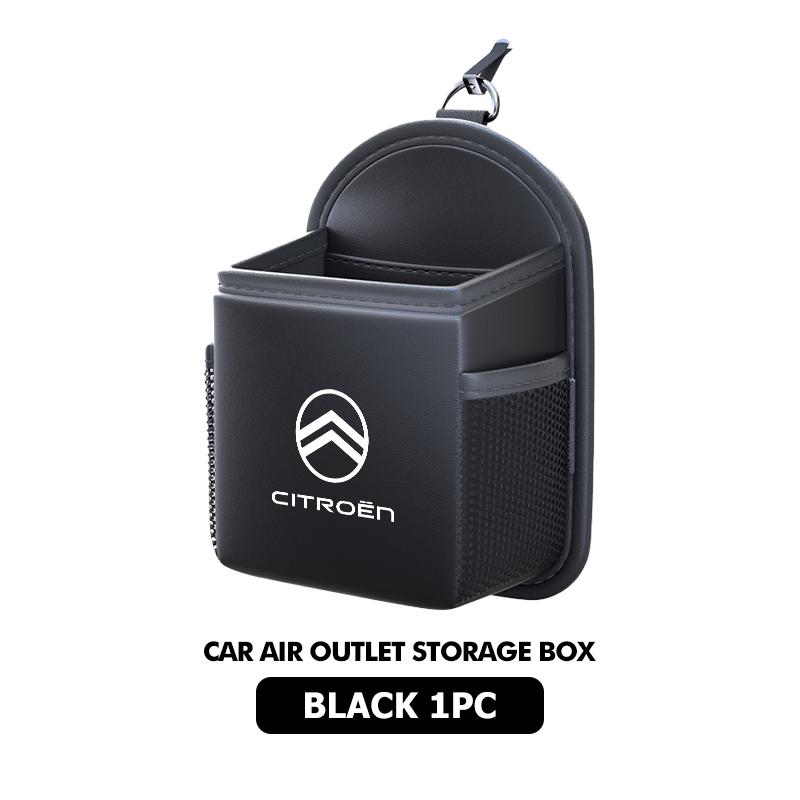 

Leather Car Air Outlet Storage Bag Phone Hanging Bag Supplies For Citroen Jumper Celysee Cactus Picasso Aircross Saxo Grand