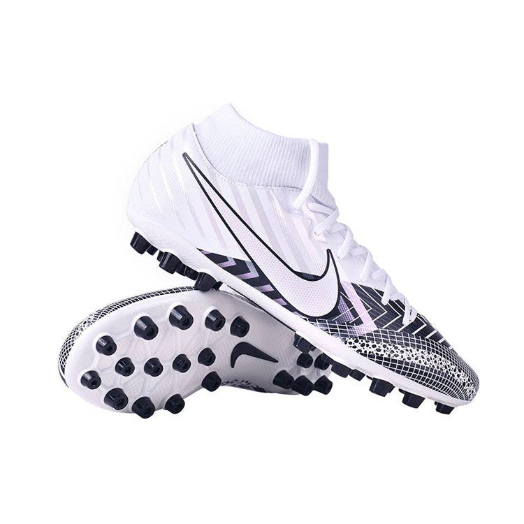 Nike Mercurial Superfly 7 Academy MDS Round Toe Lace-Up AG Soccer Shoes Men Soccer Shoes White Black BQ5425-110