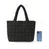 1 Pc Minimalist Quilted Puffy Tote Bag, Large Capacity Crossbody Bag, Trendy Padded Shoulder Bag For Women For Daily Commute