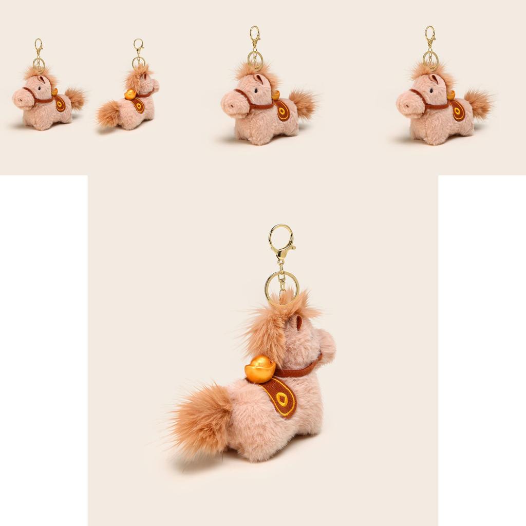 Plush Horse Keyring With Soft Material For Home Decor And Accessories