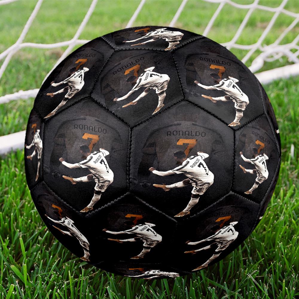 Cristiano Ronaldo Cr7 Ego Dominates Vision Size 5 Soccer Football Machine-Stitched Indoor/Outdoor Universal Football Perfect Commemorative Gift for So