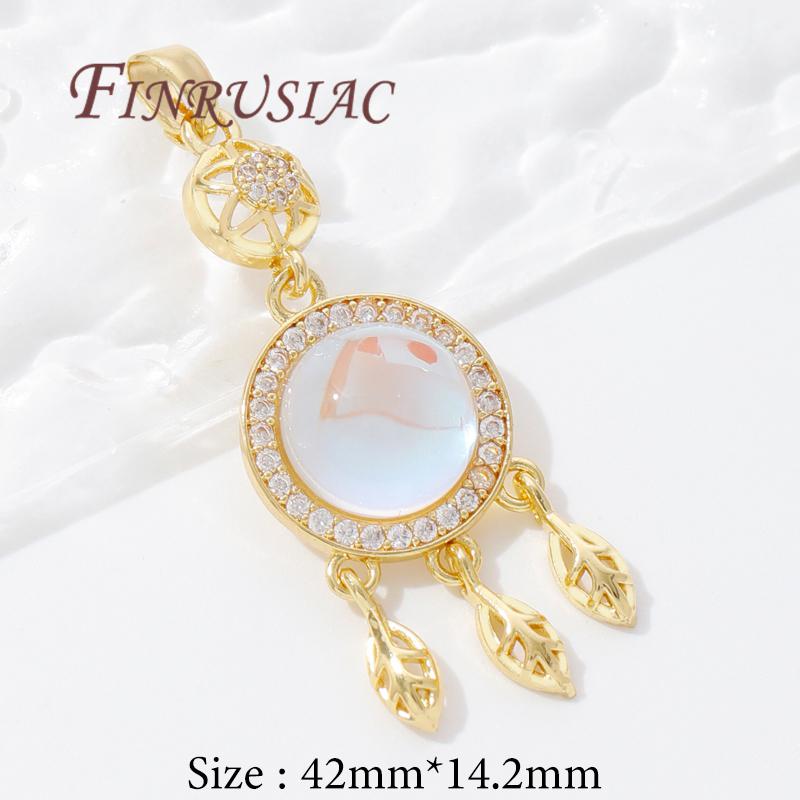 18K Real Gold Plated Crystal Charms For Jewelry Making,Trendy Jewellery Charms Accessories,Pendant For Needlework