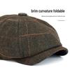 Men's Retro Octagonal Wool Felt Beret - Warm Autumn/Winter Painter-style Flat Newsboy Cap
