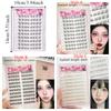 Korean Style Cat Eye Fake Lashes Comic Eye Segmented Eyelashes Bundles Eyelash Extension Kit  Women