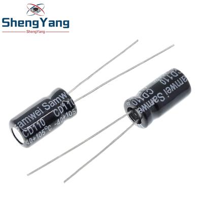50/100PCS Higt Quality 25V220UF 6*12mm 220UF 25V TZT  6*12 Electrolytic Capacitors for Boost Step Down Power Module