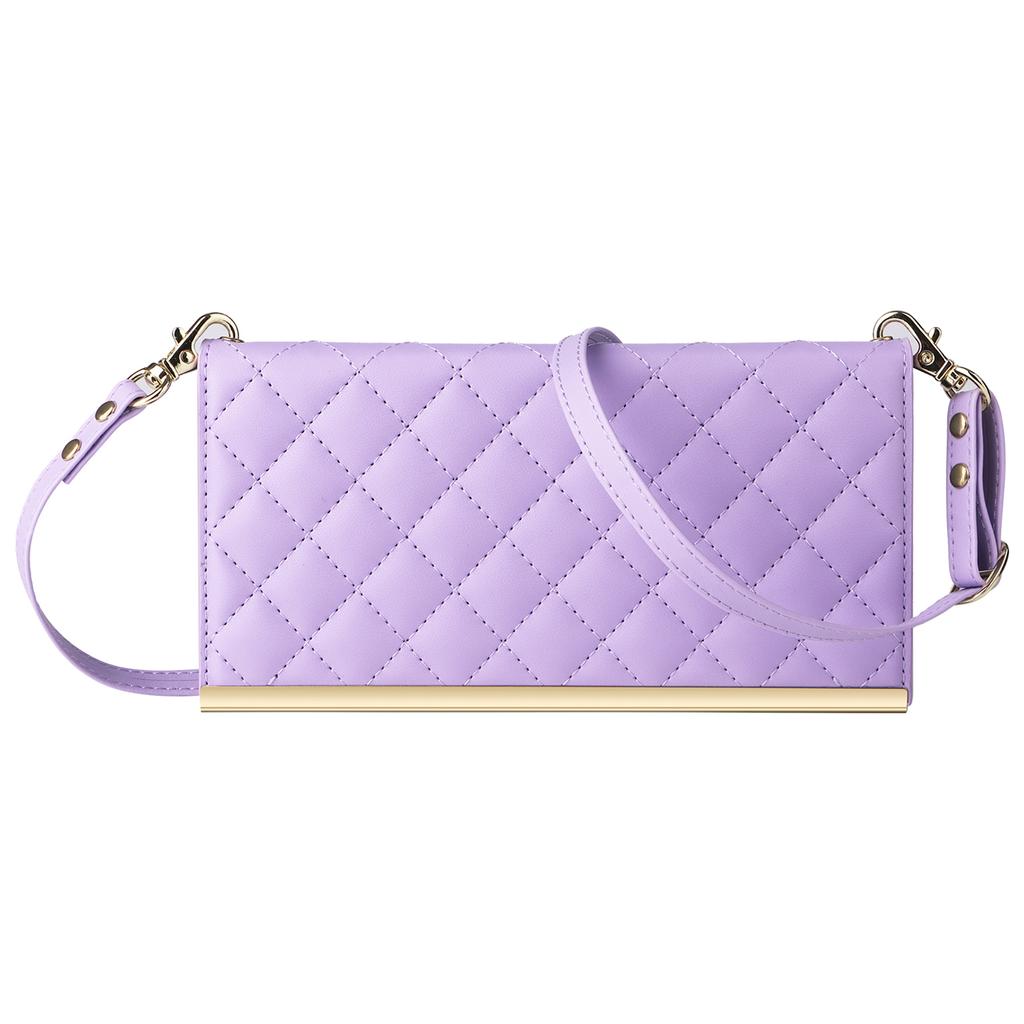 For Samsung Galaxy S23 Leather Case Suction Cup Wallet Flip Phone Cover with Shoulder Strap