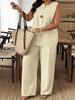 2026 Spring Women's Casual Multi-color Pullover and Long Pants Suit