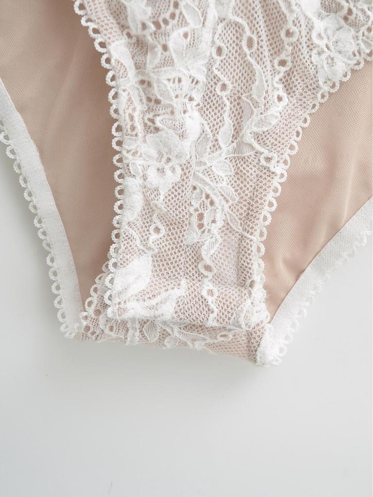 Elegantní krajkový body 2026 se zipem a výstřihem do V - Stylový, zeštíhlující top s dlouhým rukávem