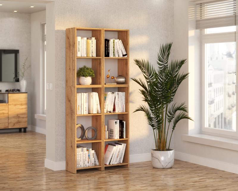 Wotan Oak Office Bookshelf 40 CM Toys Binders Wooden Loft