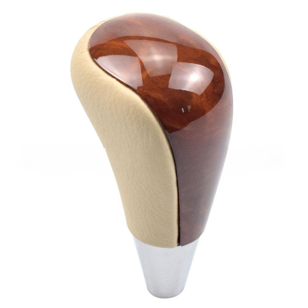 For Toyota Corolla Camry Harrier Crown Land Cruiser Peach Wood Gear Shift Knob Car Replacement Gear Handle Universal Auto Parts
