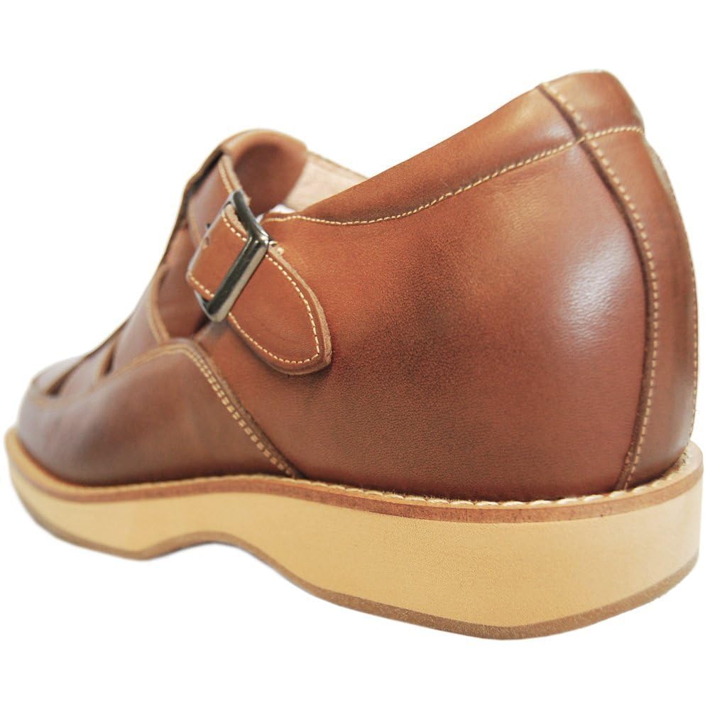 Shoes Secret Made In Increases [Kitajima Industry] Sandals, Shoes, Casual, Japan, Breathable, Non-stuffy, Height, Cowhide, Wide, 5.5cm, Strap, 567,