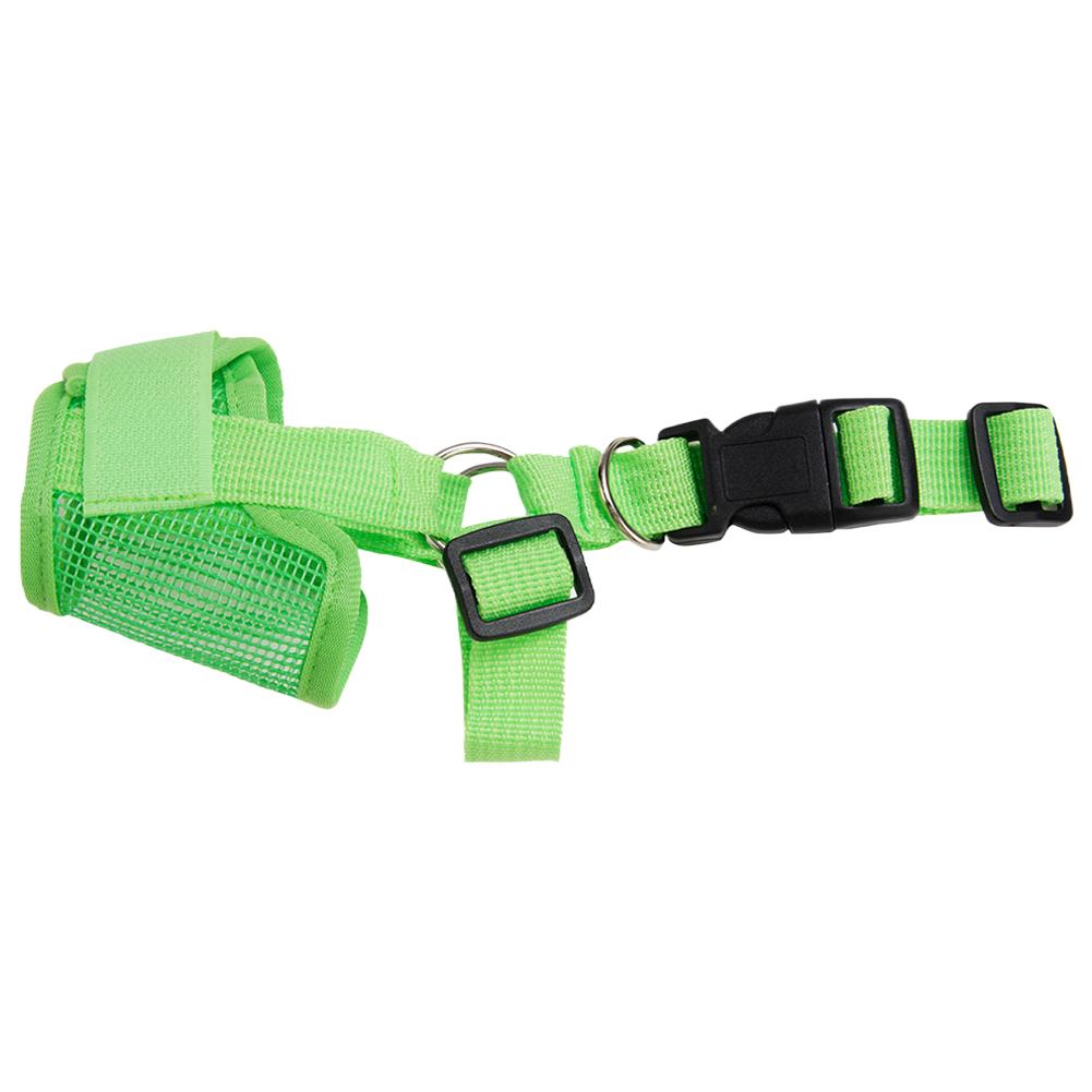 

Breathable Mesh Adjustable Dog Muzzle For All Sizes, With Fit Bark Anti-Bite Design & Control S E6P8 green-1pcs