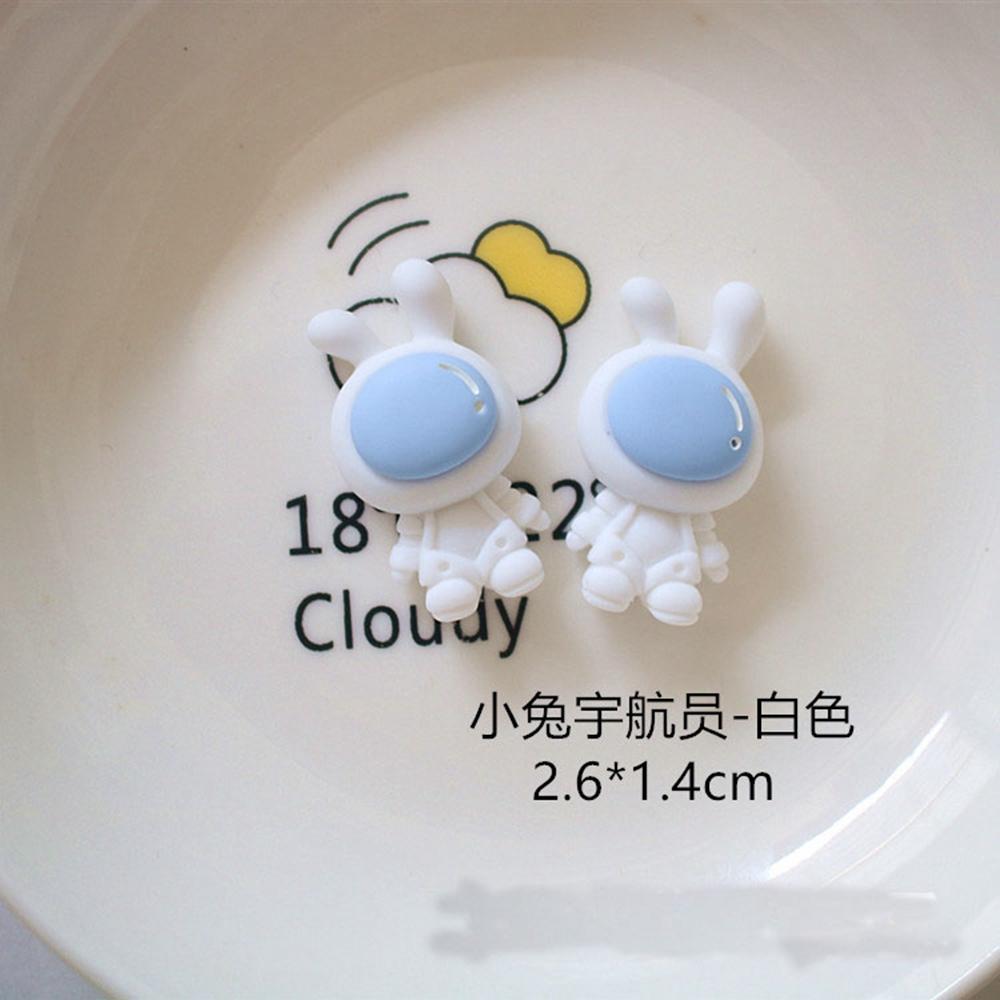 10Pcs New Cute Resin Mini Cartoon Rocket Astro Planet Series Flat Back Manicure Parts Embellishments For Hair Bows Accessories