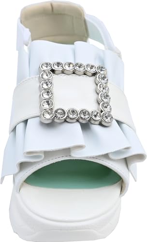 Plateau-Sandalen mit Gürtel