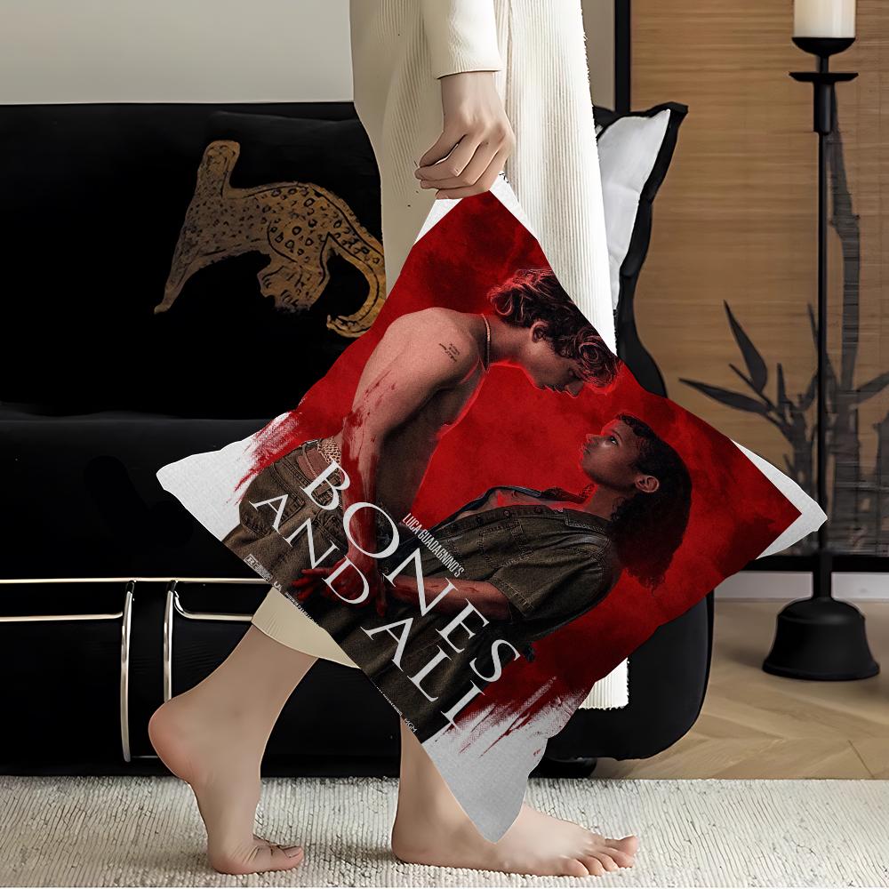 Bones and All Film Pillow Gift Home Office Decoration Bedroom Sofa Car Cushion Cover case 45x45