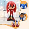 AjieQaQ Sonic the Hedgehog Figurine Set, 6-Piece Multicolor Anime Character Model, 7cm Collectible Display