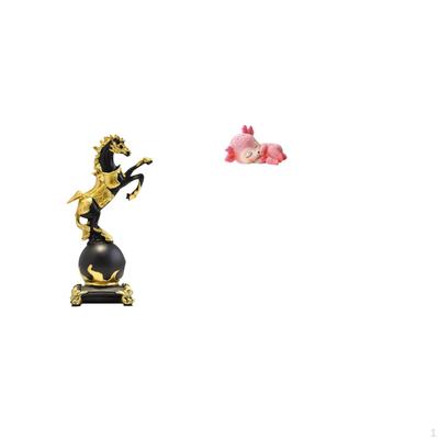 Horse Figurine Modern Statue Collection Tabletop Ornament Animal Sculpture for Bedroom Centerpiece