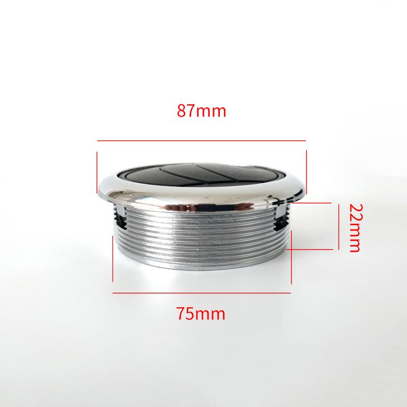 Knob Style Round Air Outlet Vent For Bus RV Car Boat Dashboard 360 Degree Rotation Air Cooling Part