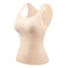 Thermal Tank Top for Women Fleece Lined Sleeveless Underwear Top with Built In Bra High Stretch Camisole Undershirt Soft Warm Base Layer