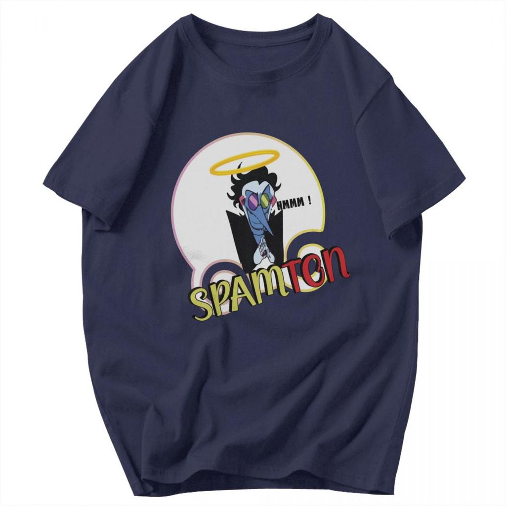 Herren T-Shirt Deltarune Spamton Sommer Y2K Grafik Personalisiert Unisex Kleidung T-Shirts