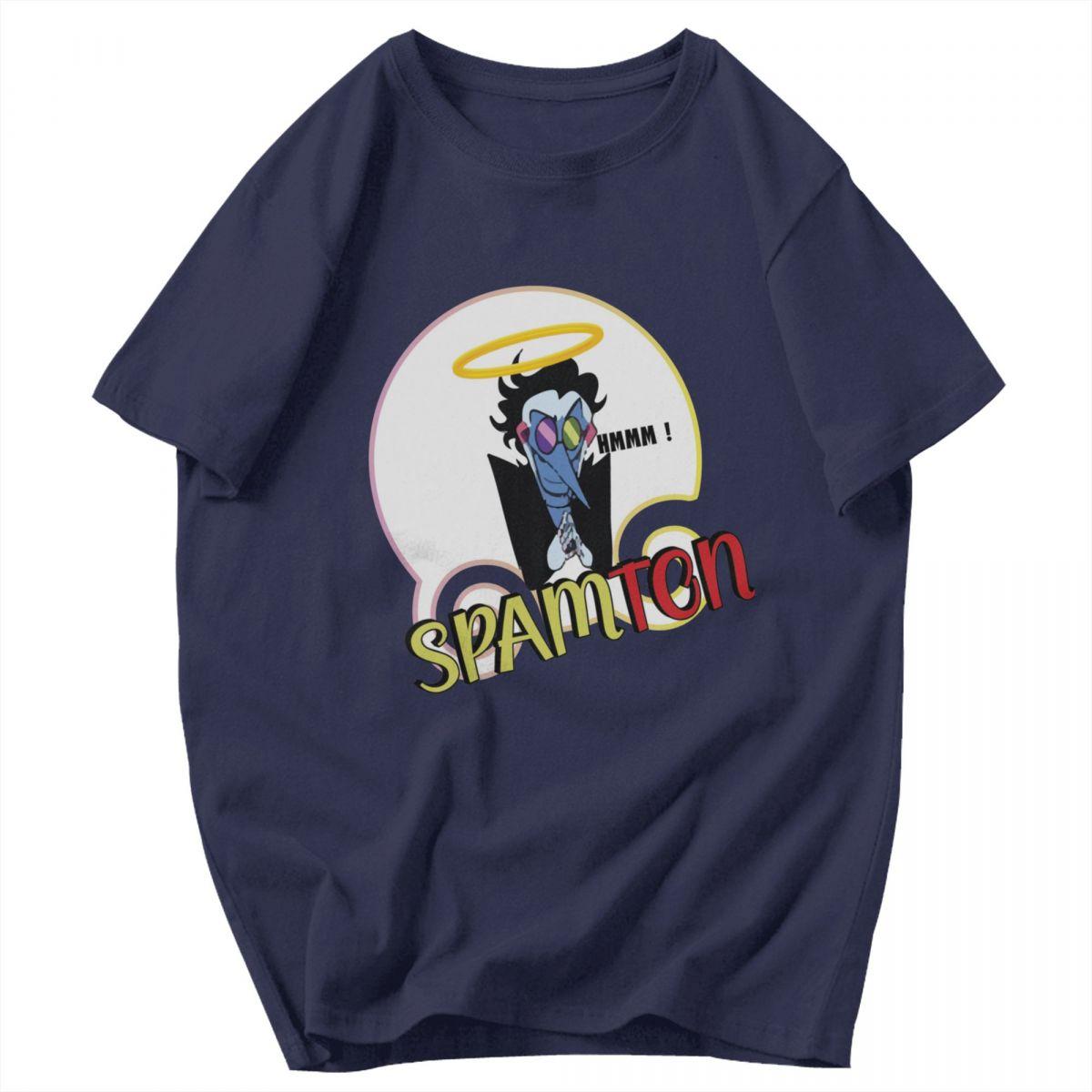 

Men T Shirt Deltarune Spamton Summer Y2K Graphic Customized Unisex Clothes T Shirts 4XL