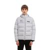 FILA Letter Logo Printed Thick Hooded Down Jacket Men Outerwear Standard-White F11M149901FWT