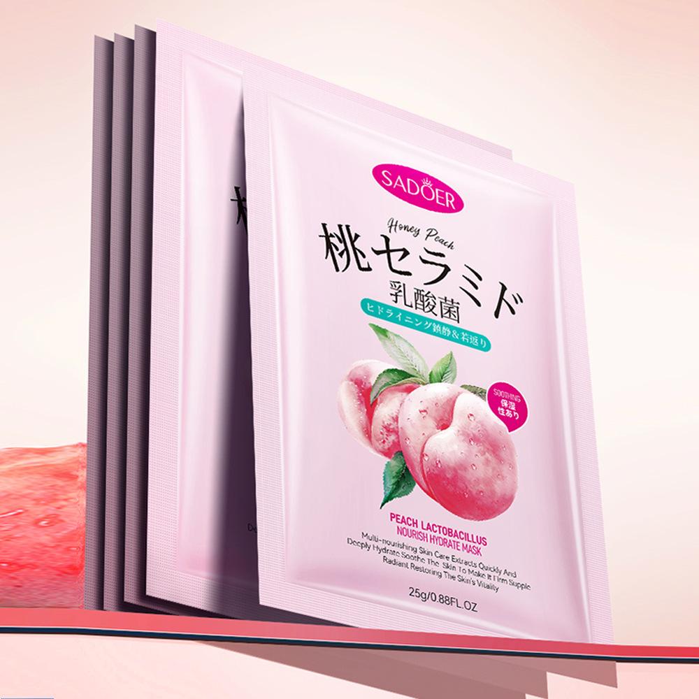 Sadoer Peach Lactobacillus Nourishing Hydration Mask Moisturising Mask