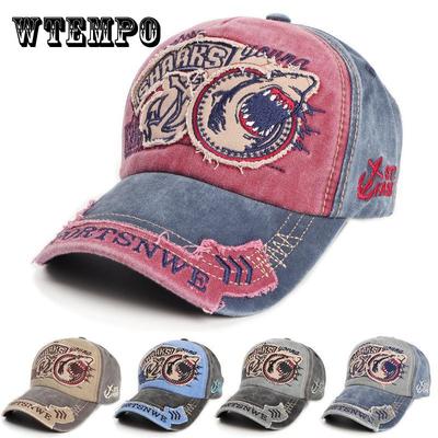 Letter Embroidered Retro Breathable Denim Baseball Cap, Quick Dry UV Protection Lightweight Casual Sun Cap for Outdoor