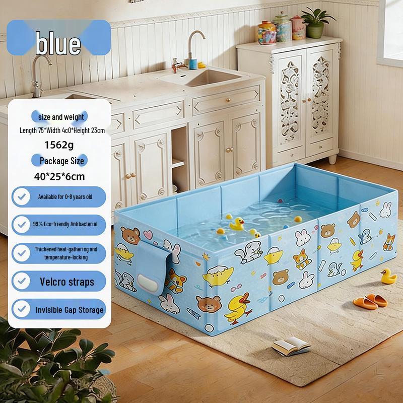 Umweltfreundliche Isolierte Tragbare Faltbare Babybadewanne - Groß, Schnell zu Öffnen, Keine Installation.