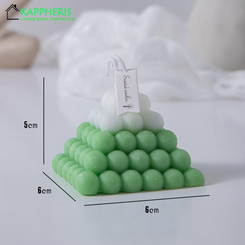 

Home Decorative Candles Mini Rubik s Cube Scented Candles Triangle Bubble Guest Gift Candles Funky Decor Soywax