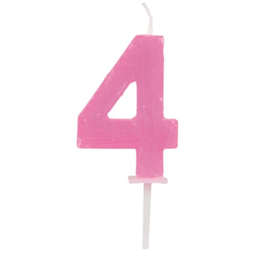 Pearl Metal Lafine Birthday Number Candle 4 (D-6176)