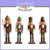 Xmas Nutcracker Soldier Model Home Decor Ornament 11.8" Wooden Toy Christmas Gifts