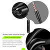 S760 Wired In Ear Waterproof Earphones Ear Hook Earbuds Stereo Super Bass Headphones Sport Headset with Mic Black