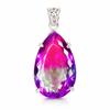 Topaz Pendant 80 Ct Pear Cut Multicolor 925 Sterling Silver Jewelry Gemstone Jewelry Gift