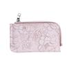 Card Holder Multiple Card Slots Zipper Card Bag Embossed Design Large Capacity Coin Purse Card Bag Wrist Strap Hand-Held Bag With Key Ring