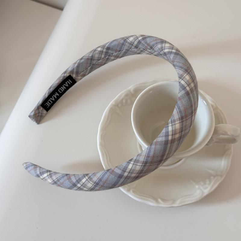 Fashionably Light and Fresh Blue Color Hair Band, Simple and Elegant Commuting Style Thin Headband Hair Accessory