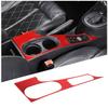 Red Carbon fiber Center Cup Holder Panel Sticker For Seat leon 2008-12