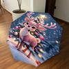 1 Stück Weihnachts-Regenschirm mit Hirsch-Motiv, automatisch auf- und zuschlagbar, winddicht, 8-Speichen stabiles Dach, langlebige Speichen, modisches Design, Outdoor-Accessoire, lustiges Druckmotiv,