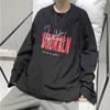 Männer Langarm T-Shirts Brief Grafik Druck Mode marke tees für männer Männer Kleidung Casual Tee Mann Sommer Koreanische Retro