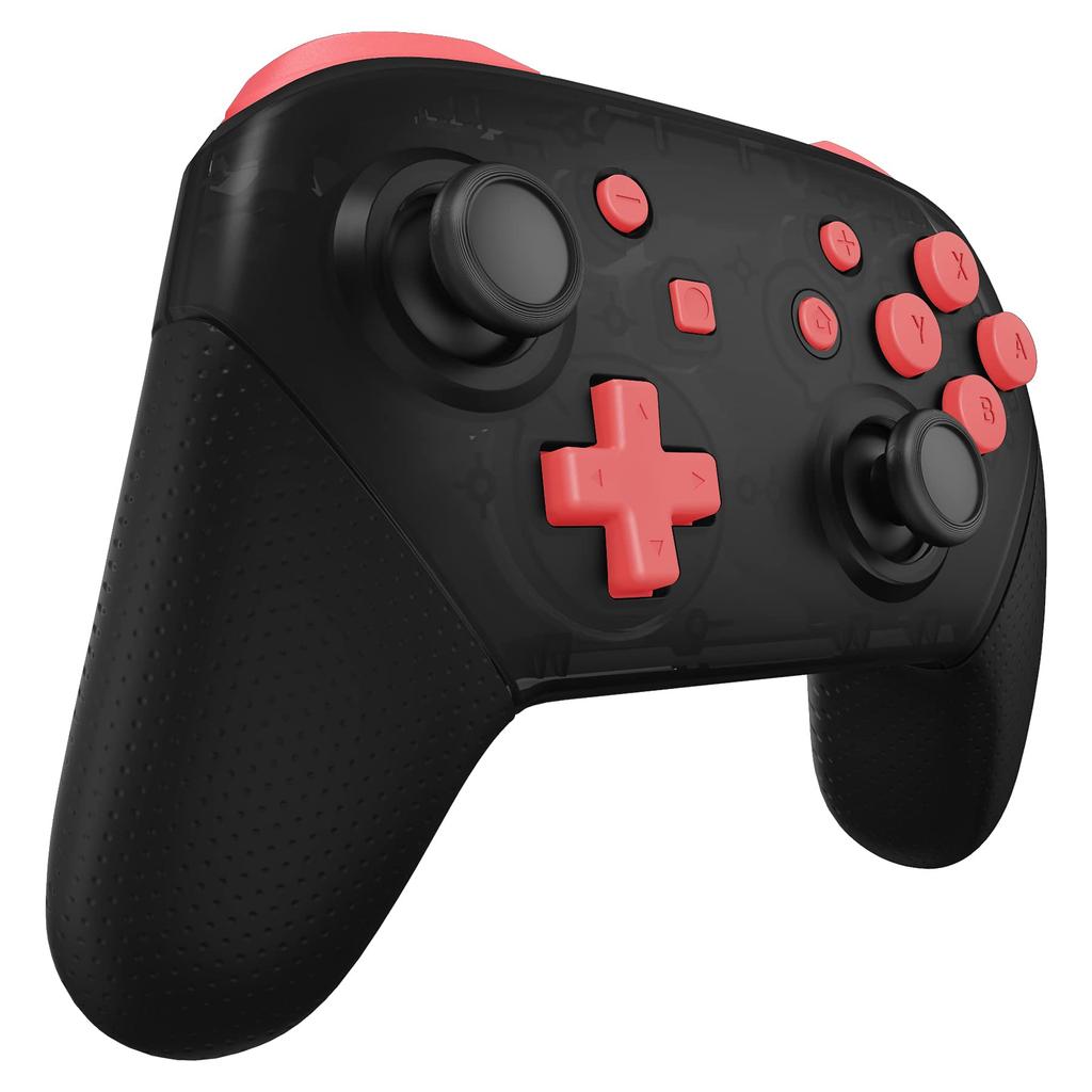 Set completo di pulsanti per eXtremeRate Switch Pro ABXY ZR ZL LR pulsanti per controller Pro Switch controller non incluso controller, D-pad - [Corallo]
