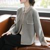 Coat for Women Cotton Casual Short Cardigan Double Layer Windbreaker Suit Jacket