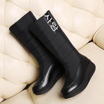 Winter dameslaarzen Comfortabele dikke zool 40-44 Grote maat halfhoge damessnowboots