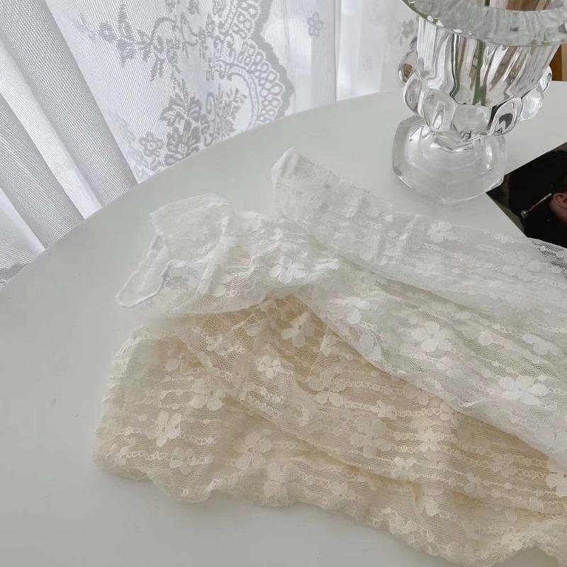 Lace Socks Pile Socks Spring And Autumn Lace Socks Womens Medium Tube Thin White Princess Socks Long Socks Mary Jane Socks