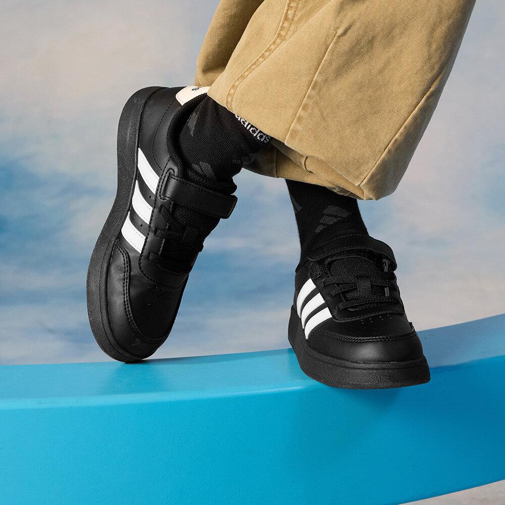 Adidas BREAKNET 2.0 Slip Resistant Abrasion Resistant Low top Kids Sk 30.5