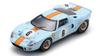 Spark Ford 2nd Place Watkins Glen 6 Hours 1968 Hobbs 1/43 GT40#6 P. Hawkins/D.