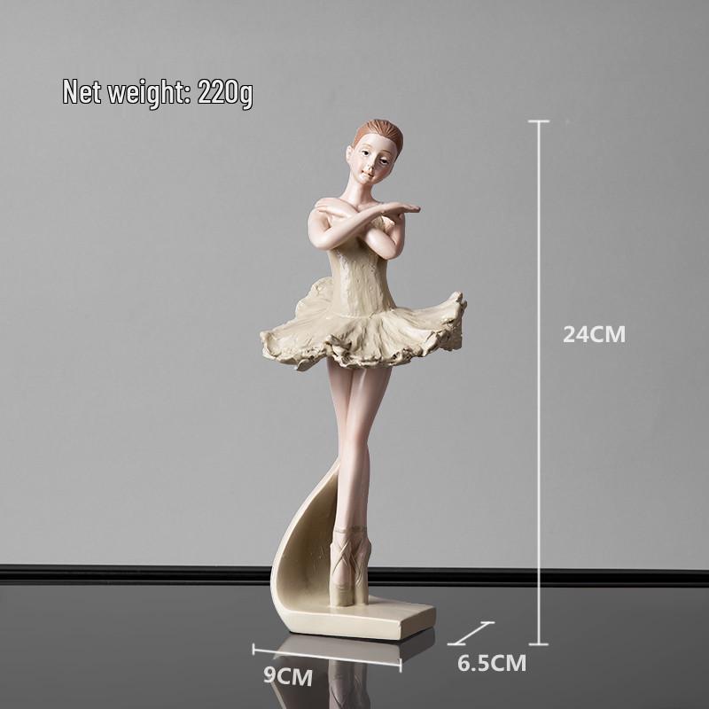Nordic Ballet Girl Ornament - Creative Dancer Model for Princess Room Decor